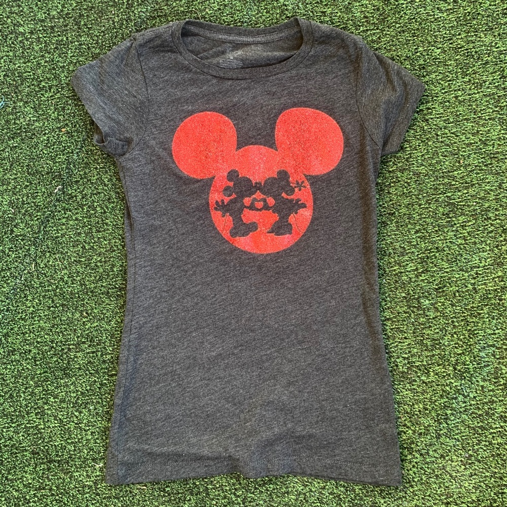 💌Disney Mickey & Minnie Mouse Glittered Tee💌